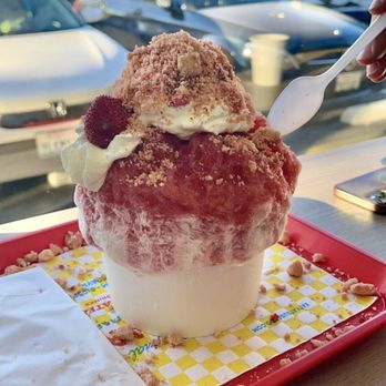 Katsu Sando - Strawberry shortcake kakigori - Japanese Near Me - San Gabriel, California Katsu Sando - Strawberry shortcake kakigori - Japanese Near Me - San Gabriel, California