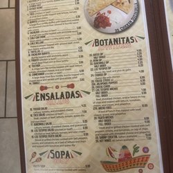 Los Totopos - Menu