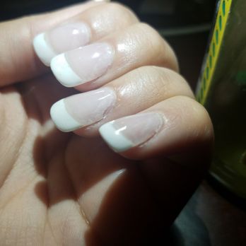 Bonjour Nails & Spa - separation at edges near cuticles, and the paint job is not straight/clean. This is 2 days after my manicure and the nails are coming off. - Nail Salons Near Me - Seattle, Washington Bonjour Nails & Spa - separation at edges near cuticles, and the paint job is not straight/clean. This is 2 days after my manicure and the nails are coming off. - Nail Salons Near Me - Seattle, Washington