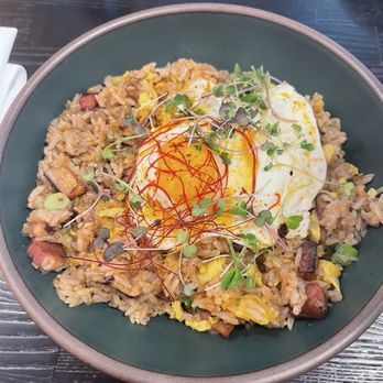 The Peached Tortilla - Bacon fried rice - Asian Fusion Near Me - Cedar Park, Texas The Peached Tortilla - Bacon fried rice - Asian Fusion Near Me - Cedar Park, Texas