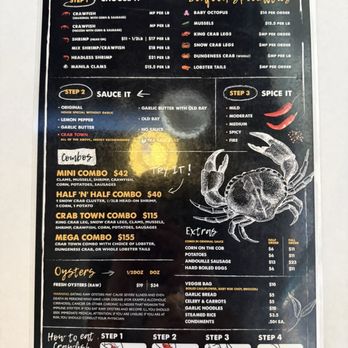 Crab Town - menu 1/31 - Seafood Near Me - San Diego, California