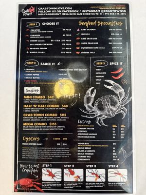 Menu photo 2 Crab Town San Diego, CA
