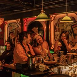 Paper Fan Cocktail Bar - Photograph by Kyle Johnson