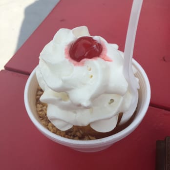 Shaw's Ice Cream - Caramel Sundae with whip cream, nuts and a cherry on top. - Ice Cream & Frozen Yogurt Near Me - St Thomas, Ontario