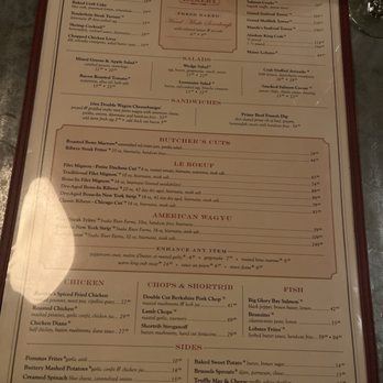 Bavette's Bar & Boeuf - Menu - Steakhouses Near Me - Chicago, Illinois