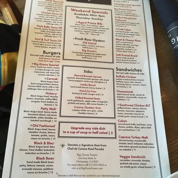 Big Grove Tavern - New American Near Me - Champaign, Illinois Big Grove Tavern - New American Near Me - Champaign, Illinois