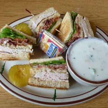 The Chalet Restaurant - Turkey Club w/Chowder... - Breakfast & Brunch Near Me - Spokane, Washington