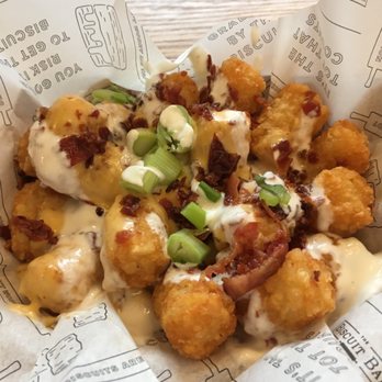 The Biscuit Bar - Loaded tater totts - Breakfast & Brunch Near Me - Arlington, Texas The Biscuit Bar - Loaded tater totts - Breakfast & Brunch Near Me - Arlington, Texas