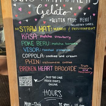 An's Hatmakers - Menu as of Feb 2026 - Gelato Near Me - Del Mar, California An's Hatmakers - Menu as of Feb 2026 - Gelato Near Me - Del Mar, California