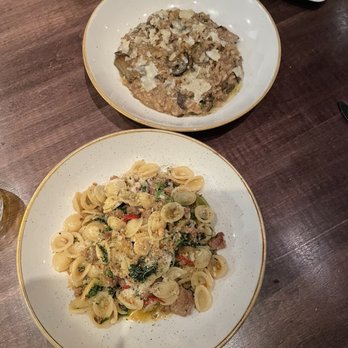 Sarpa Restaurant - Orecchiette and Wild Mushroom Risotto (back) - Italian Near Me - Richmond Hill, Ontario Sarpa Restaurant - Orecchiette and Wild Mushroom Risotto (back) - Italian Near Me - Richmond Hill, Ontario