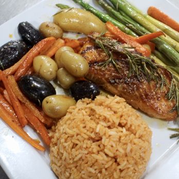 Villa Del Mar - Grilled Salmon Plate - Mexican Near Me - Fontana, California Villa Del Mar - Grilled Salmon Plate - Mexican Near Me - Fontana, California