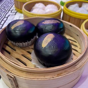 Dynasty - T46. Golden Black Molten Egg Yolk Bun T46; Shrimp Rolls; Follow me @RimyEats on Instagram - Cantonese Near Me - Boston, Massachusetts