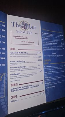 Menu photo 4 Arbor Sub & Pub Chesapeake, VA
