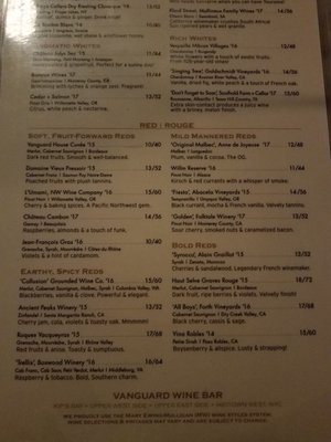 Menu photo 7 Vanguard Wine Bar New York, NY Menu photo 7 Vanguard Wine Bar New York, NY