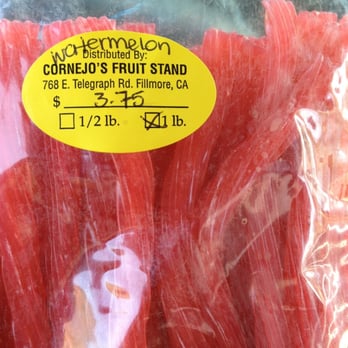 Cornejo's Produce Stand - Watermelon Twizzlers - Fruits & Veggies Near Me - Fillmore-Piru, California Cornejo's Produce Stand - Watermelon Twizzlers - Fruits & Veggies Near Me - Fillmore-Piru, California