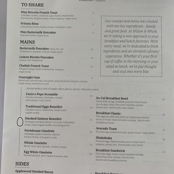 Willow & Whisk - "breakfast"/"brunch" menu - Breakfast & Brunch Near Me - Wyckoff, New Jersey Willow & Whisk - "breakfast"/"brunch" menu - Breakfast & Brunch Near Me - Wyckoff, New Jersey