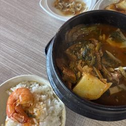 Spoon Fusion Korea Oh K-Dog - Very delicious and authentic Korean food  We had # Kimchi Pork Bone soup # Soft Tofu Soup with Seafood.   Highly recommended!