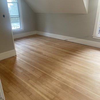 Alpha hardwood floors - Douglas fir bedroom sanded but not yet sealed. - Flooring Near Me