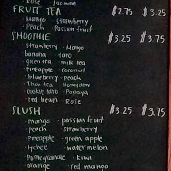 Quickly - Menu - Bubble Tea Near Me - Van Nuys, California