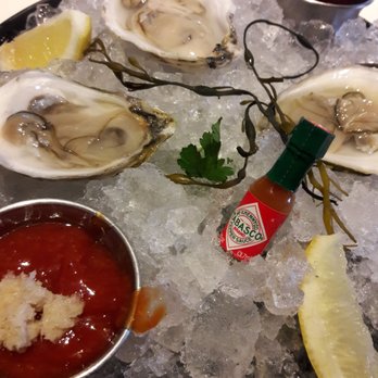 Baldamar - Three types of Oysters for Happy Hour. - New American Near Me - Roseville, Minnesota