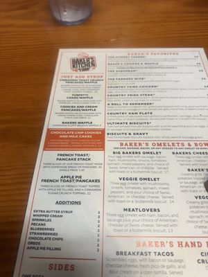 Menu photo 1 Baker's Kitchen New Bern, NC