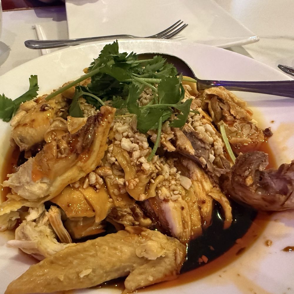 Bamboo House - Steamed Chicken in chili sauce - Noodles Near Me - Humble, Texas