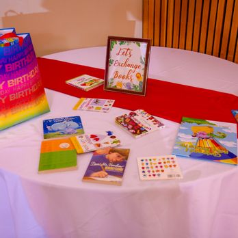 LP Party - Special request of little library setup instead of return gifts table - Party & Event Planning Near Me LP Party - Special request of little library setup instead of return gifts table - Party & Event Planning Near Me