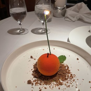 Geronimo - Roasted Organic Peach Mousse - French Near Me - Santa Fe, New Mexico