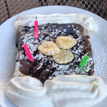 MeMe's Cafe - Birthday crepe - American Near Me - Springdale, Utah MeMe's Cafe - Birthday crepe - American Near Me - Springdale, Utah