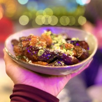 Burma Roots - Eggplant Shrimp with Garlic Sauce - Burmese Near Me - San Jose, California
