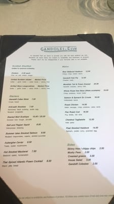 Menu photo 1 Gandolfi Fish To Go Glasgow, GLG