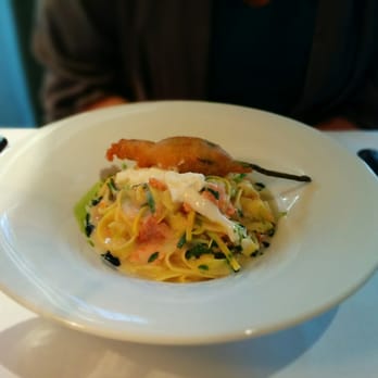 Flea Street - Fettuccine with salmon - New American Near Me - Menlo Park, California