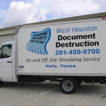 West Houston Document Destruction - Box Truck for Bulk Pick-Ups - Shredding Services Near Me - Katy, Texas West Houston Document Destruction - Box Truck for Bulk Pick-Ups - Shredding Services Near Me - Katy, Texas