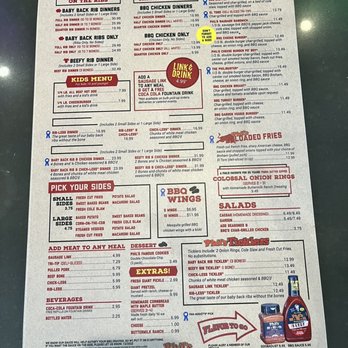 Phil's BBQ - Menu 4/2023 - Barbeque Near Me - Temecula, California
