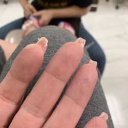 Nails & Noble Spa - Note how they're curled inward