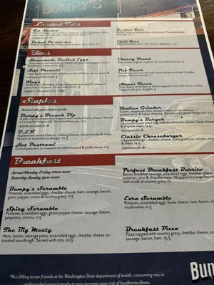 Menu photo 7 Bumpy's Tavern Puyallup, WA Menu photo 7 Bumpy's Tavern Puyallup, WA