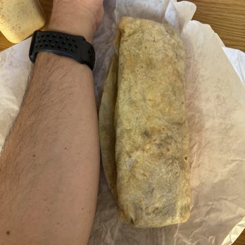Don Pollo - Chicken burrito with my arm for scale. - Chicken Shop Near Me - Poway, California