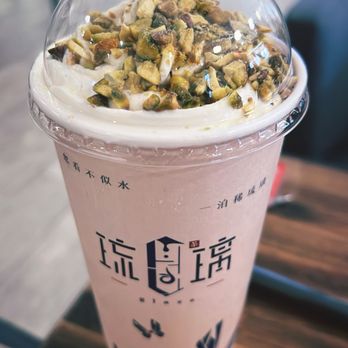 Glaze Tea - Doraville - Osmanthus Oolong with Pistachio Creme - Themed Cafes Near Me - Doraville, Georgia Glaze Tea - Doraville - Osmanthus Oolong with Pistachio Creme - Themed Cafes Near Me - Doraville, Georgia