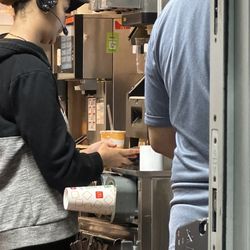 McDonald's - Girl on her phone with the attitude also being rude to her sweet coworkers. Feel bad for anyone trapped in there working  with her tonight