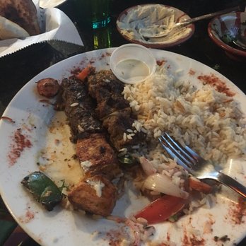 Palm Palace - Shish Combo and rice - Middle Eastern Near Me - Ann Arbor, Michigan