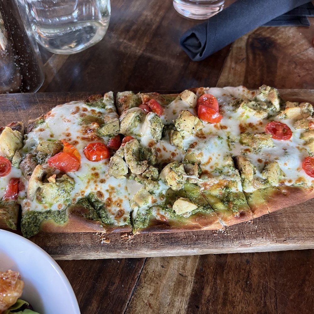 The Living Room - Chicken Pesto Flatbread - New American Near Me - Chandler, Arizona