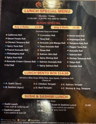 Menu photo 7 Yaki Sushi AYCE Fulshear, TX Menu photo 7 Yaki Sushi AYCE Fulshear, TX