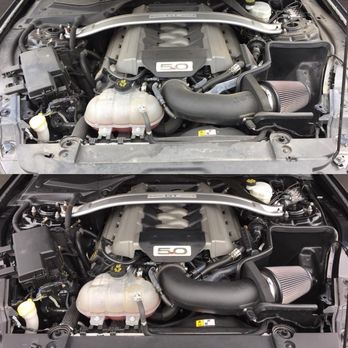 DetailXPerts - Steam cleaning and detailing the engine of a Ford Mustang - Auto Detailing Near Me - Chattanooga, Tennessee