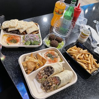 Anwar's Kitchen - Our food cost $59.13 it was delicious: tasty falafel balls, fries were NOT special, shawarmas were fantastic! Humus was just ok - Mediterranean Near Me - Los Angeles, California Anwar's Kitchen - Our food cost $59.13 it was delicious: tasty falafel balls, fries were NOT special, shawarmas were fantastic! Humus was just ok - Mediterranean Near Me - Los Angeles, California