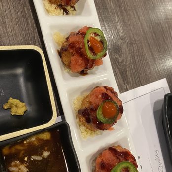 Sushi Boom - Crispy Rice Spicy Tuna - Sushi Bars Near Me - Orange, California Sushi Boom - Crispy Rice Spicy Tuna - Sushi Bars Near Me - Orange, California