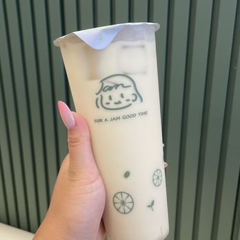 Jam Jam Tea Lab - white peach milk tea - Bubble Tea Near Me - Irvine, California Jam Jam Tea Lab - white peach milk tea - Bubble Tea Near Me - Irvine, California