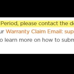 Smoke Etc - From the official website directing customers to contact the dealer if it's within the 90 day time frame.