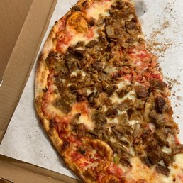 Eggplant pizza, half gone before I got to it! Eggplant pizza, half gone before I got to it!