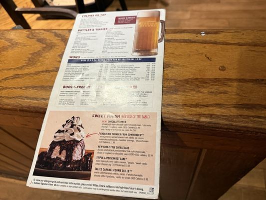 Menu photo 2 Outback Steakhouse Norwalk, CA