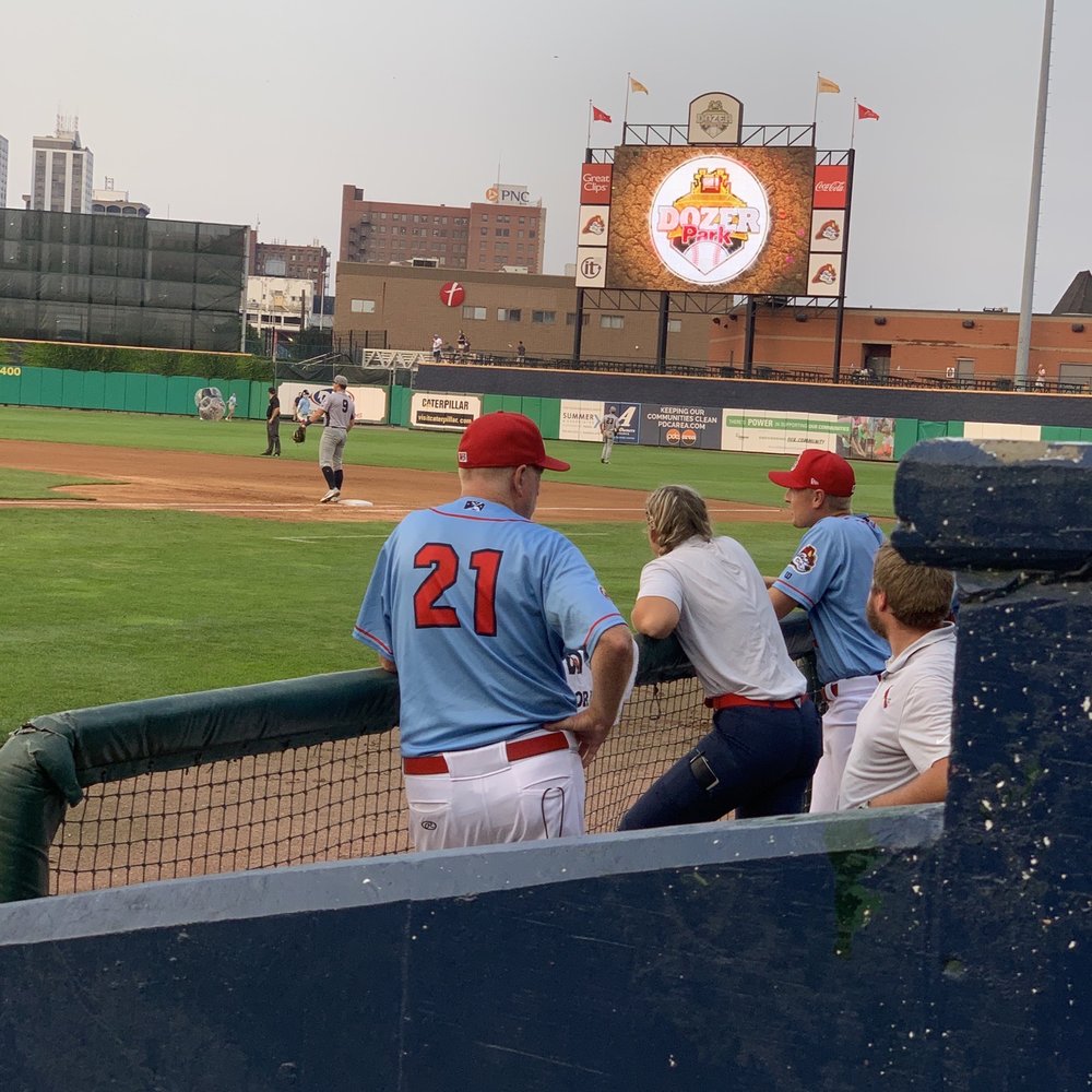 Dozer Park - Home dugout and scoreboard - Stadiums & Arenas Near Me - Peoria, Illinois